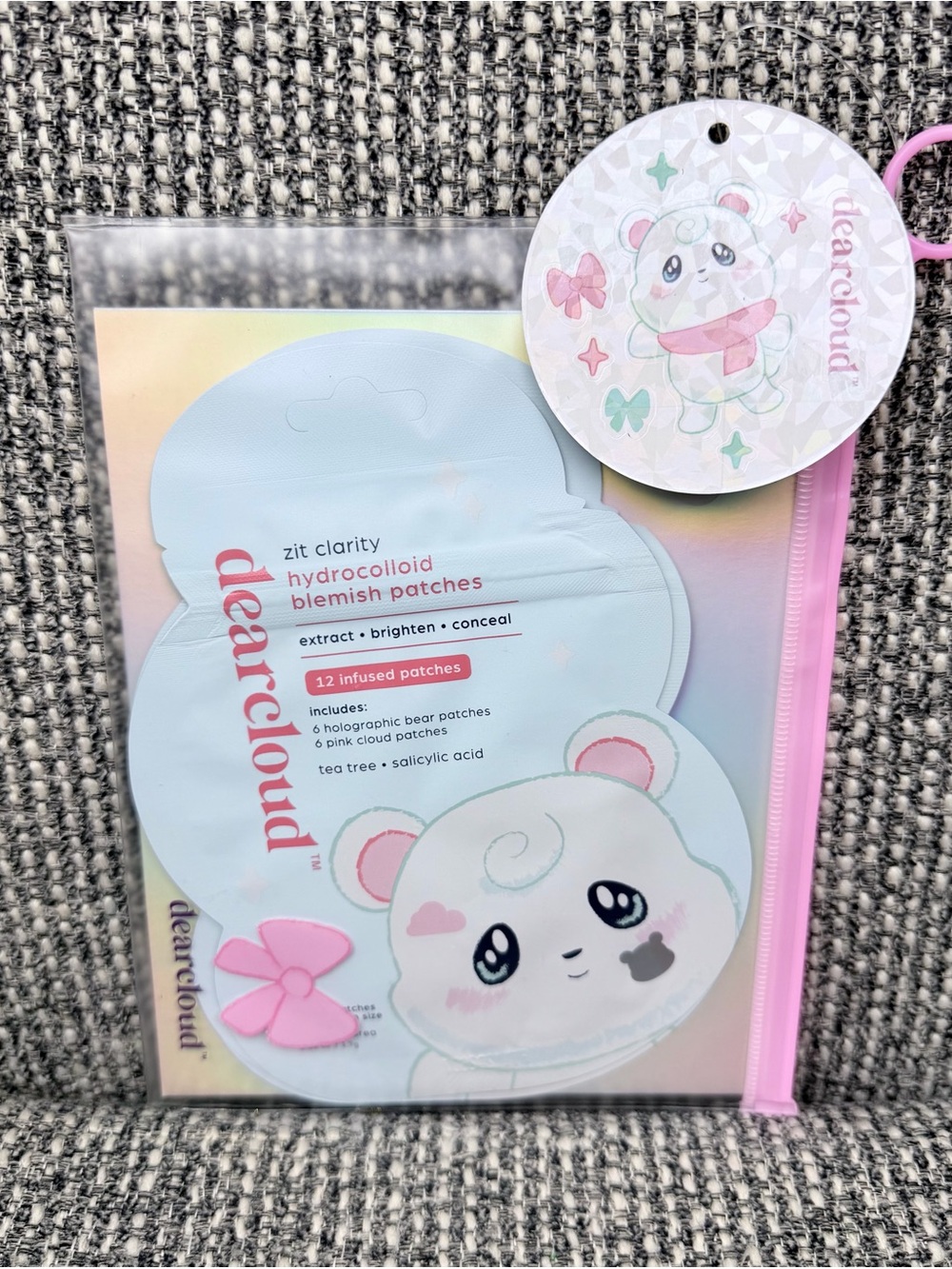 Dearcloud Zit Clarity Hydrocolloid Blemish Patches 36 Ct Bears Clouds NEW